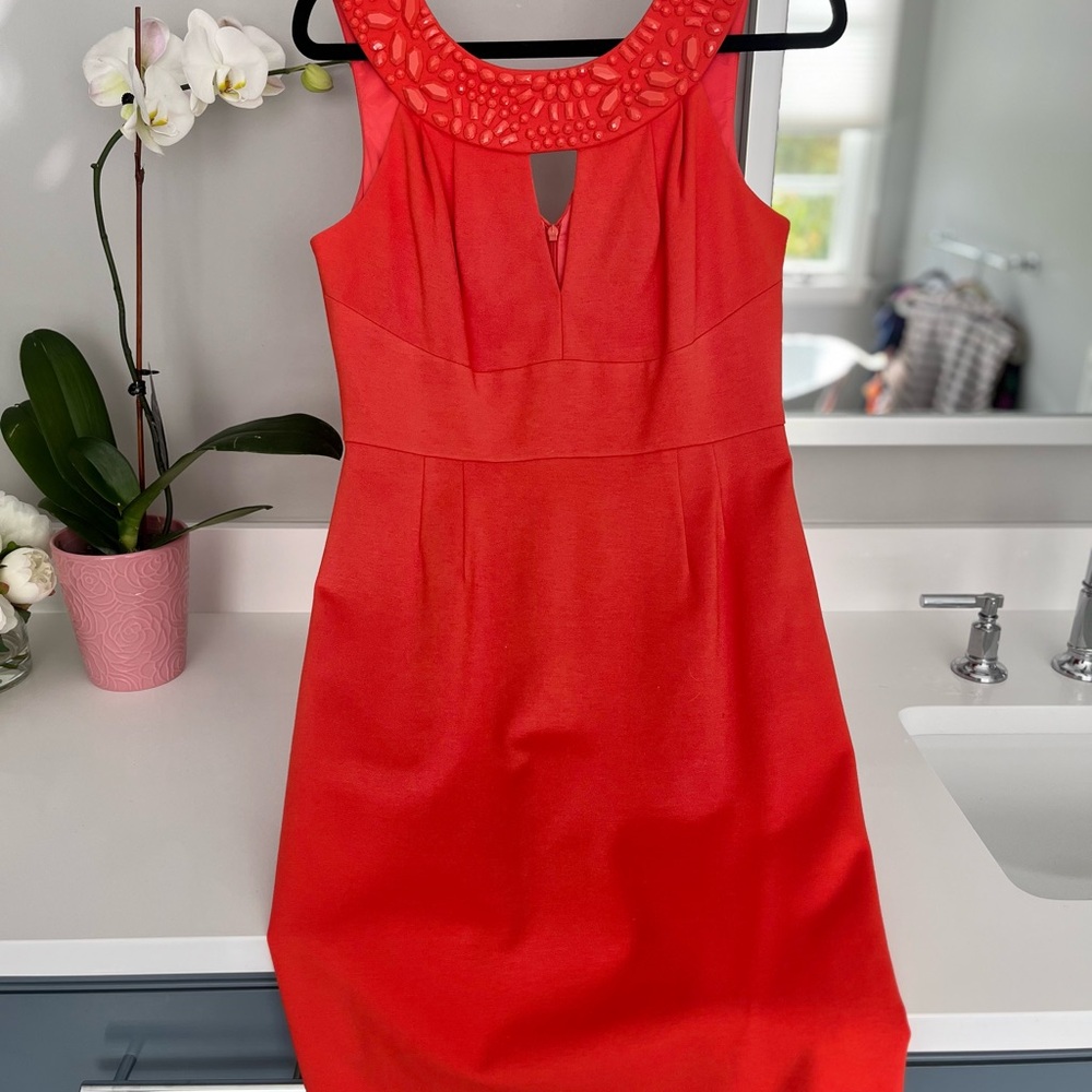 Trina Turk beaded knee length dress